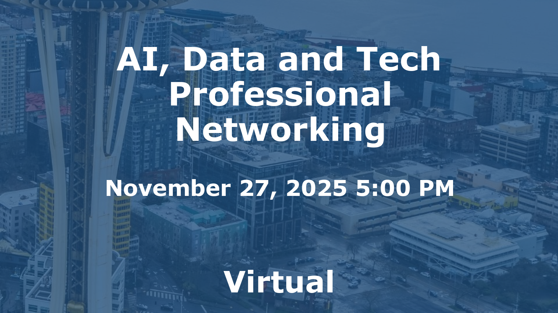 AI, Data and Tech Professional Networking event image